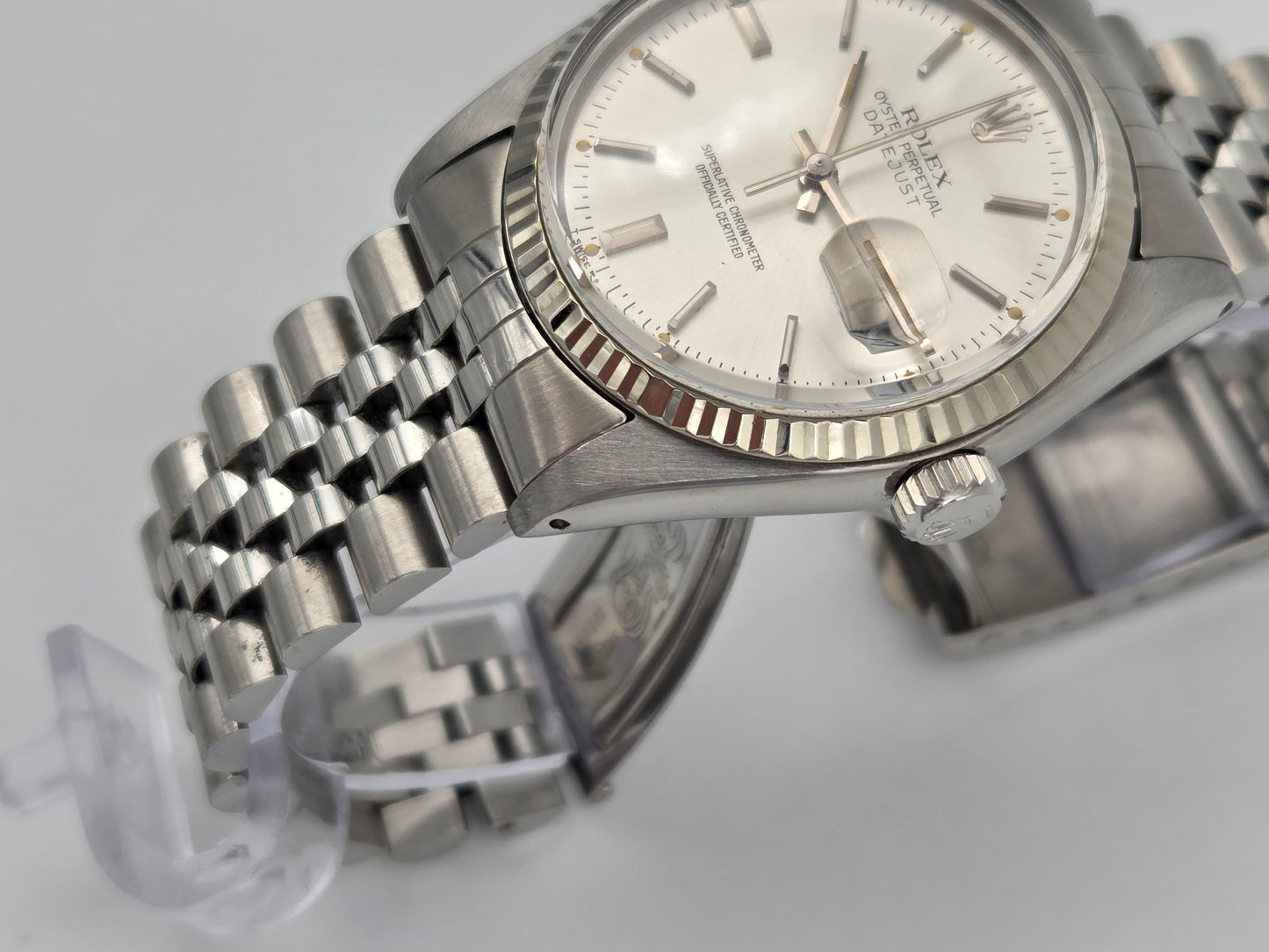 Rolex datejust 36mm 16014 silver dial