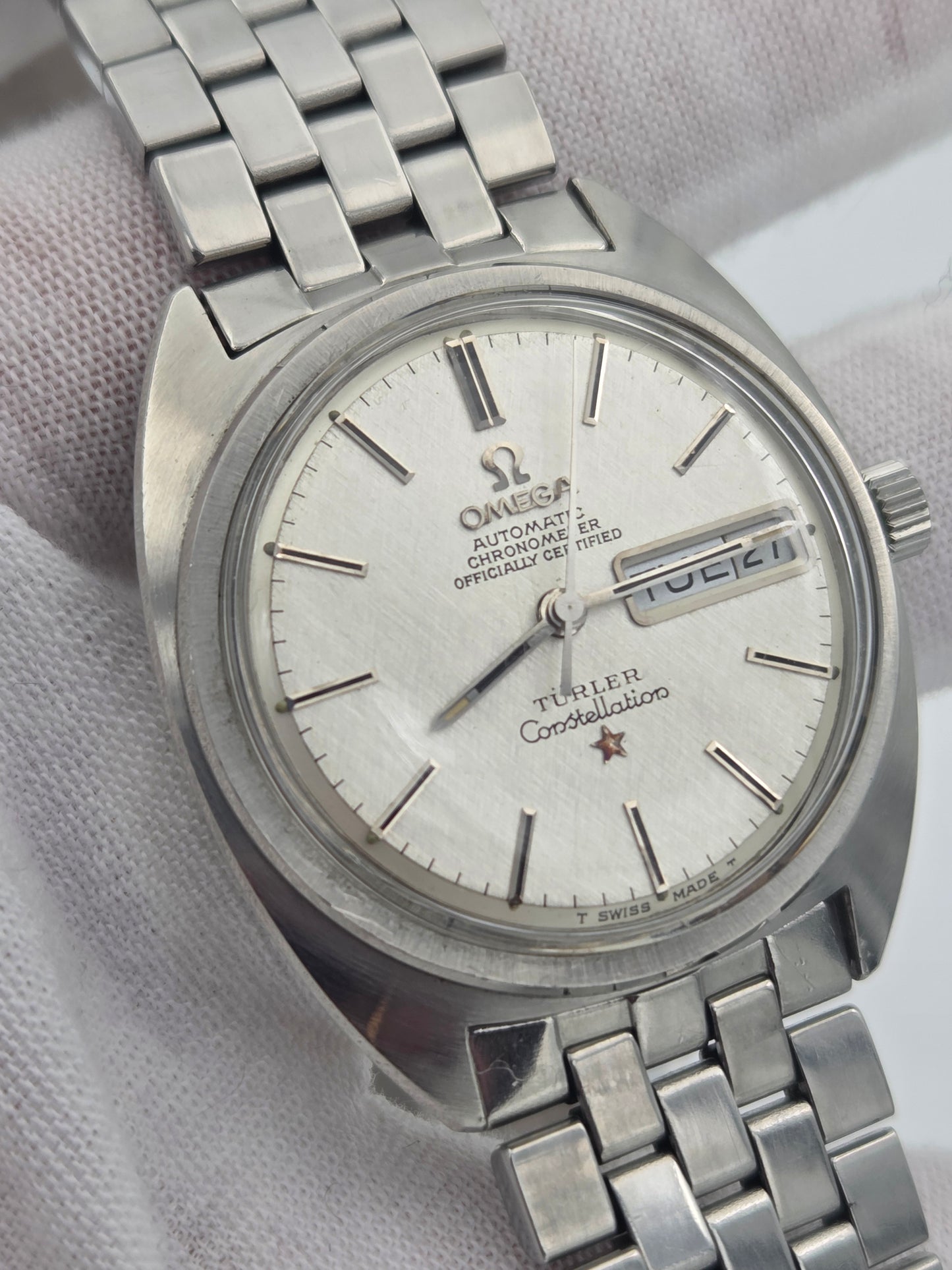 Omega Constellation C-Shape, Turler linen dial – Ref. 168.019 35mm x 40mm