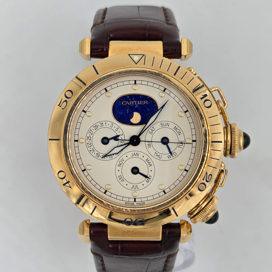 Cartier pasha limited to 100pieces triple calendar WGPA0022