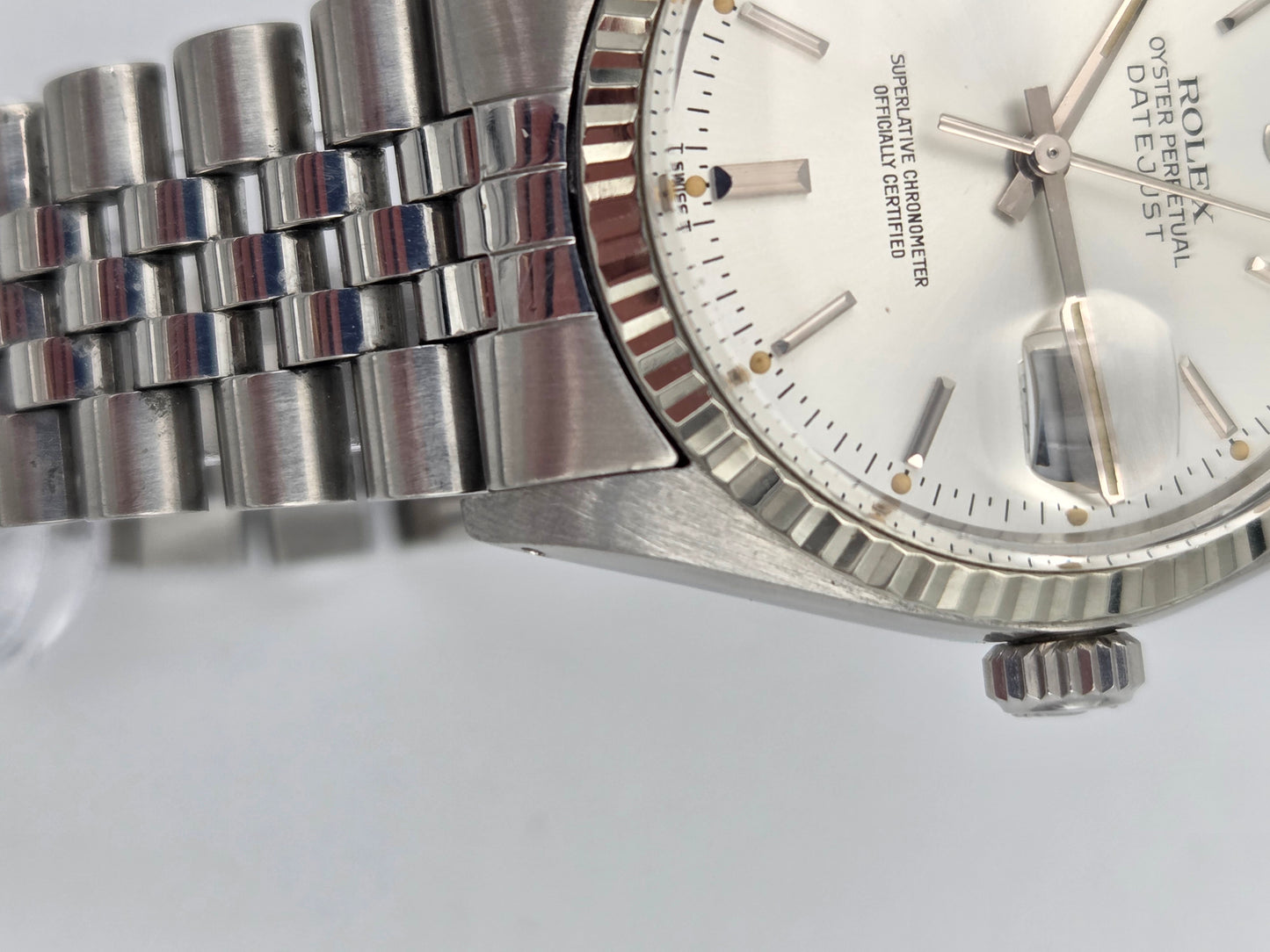 Rolex datejust 36mm 16014 silver dial