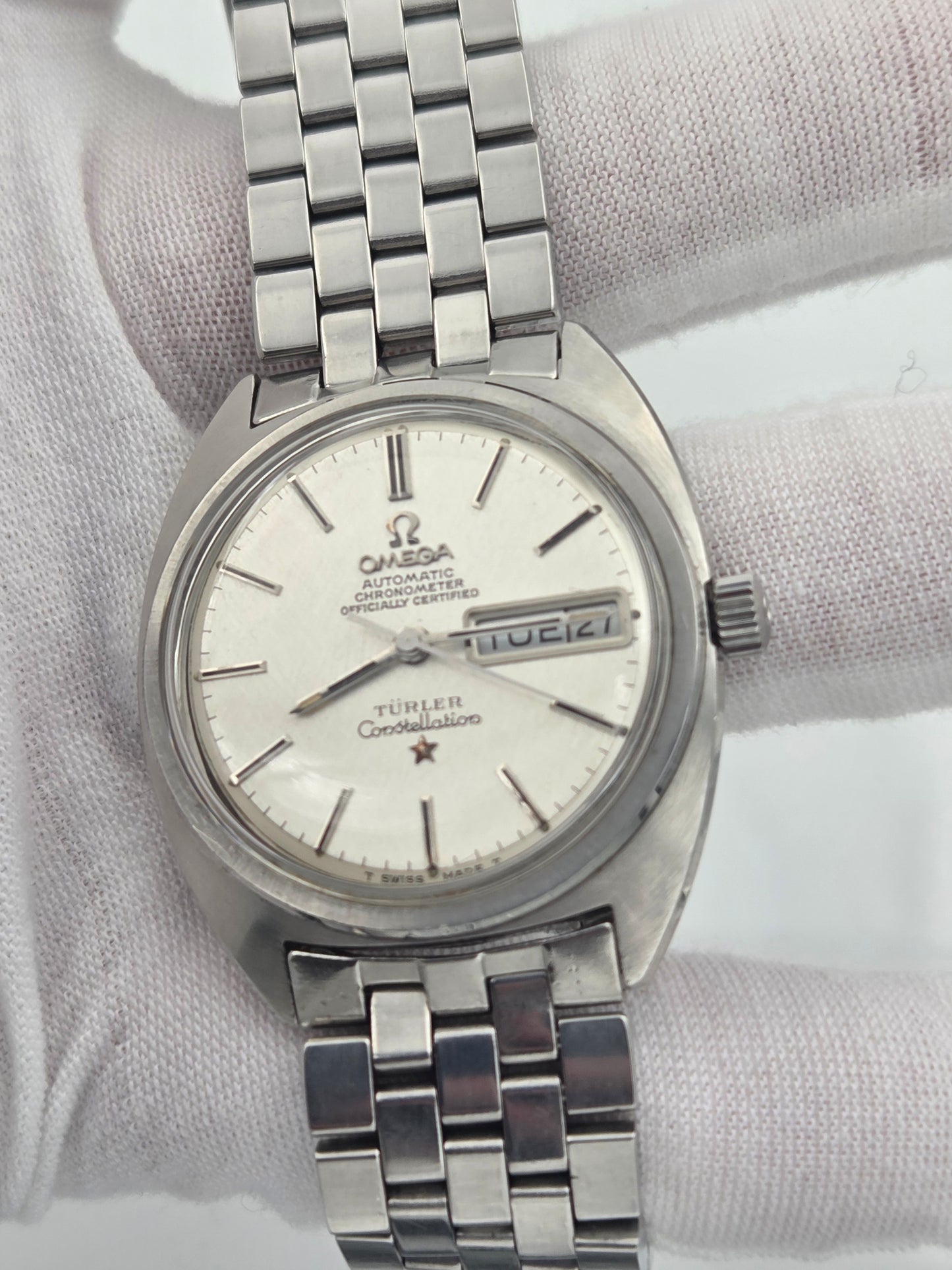 Omega Constellation C-Shape, Turler linen dial – Ref. 168.019 35mm x 40mm