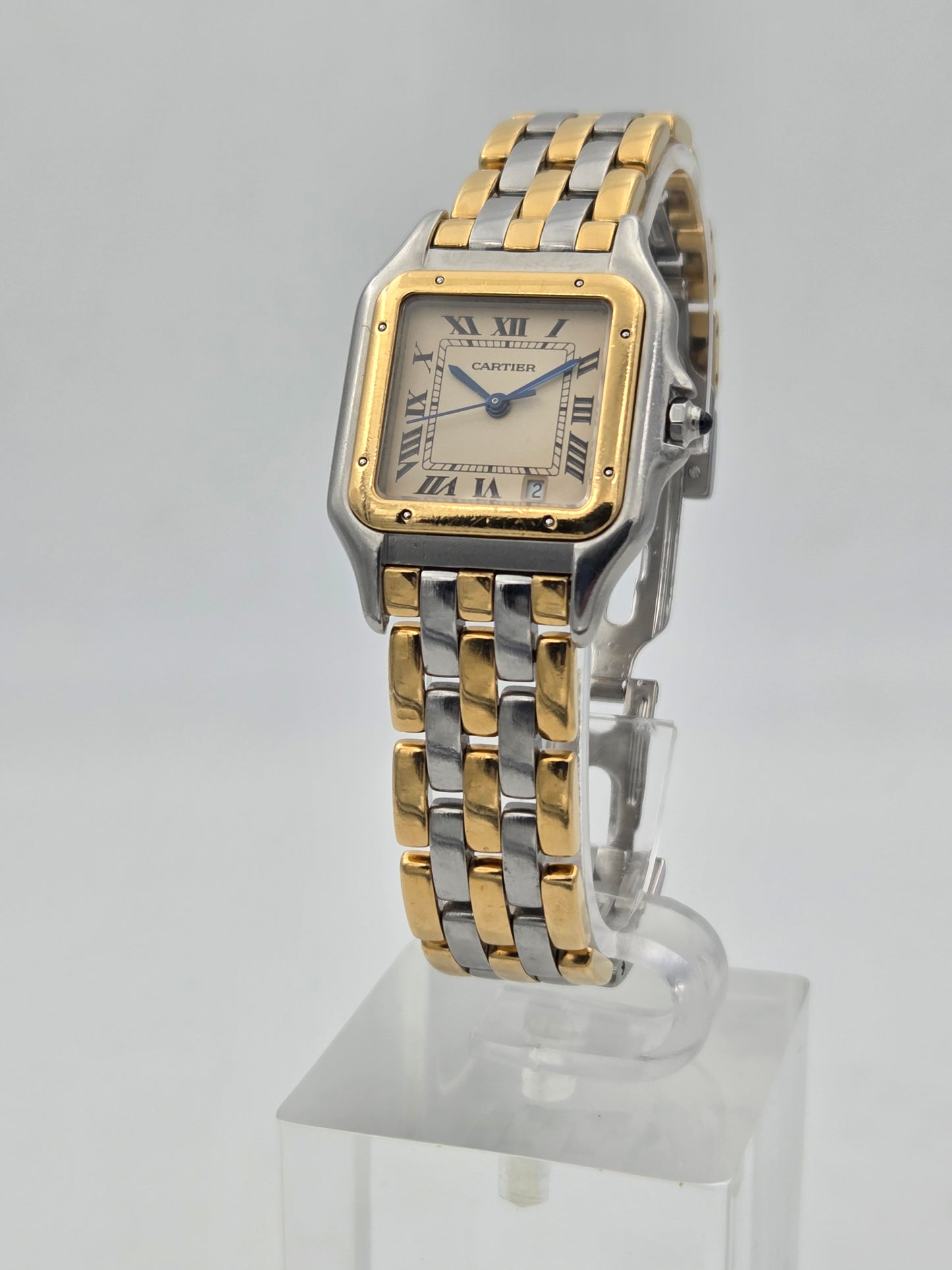 Cartier Panthère Medium 27mm, 3-Row Gold & Steel, Ref. 83949
