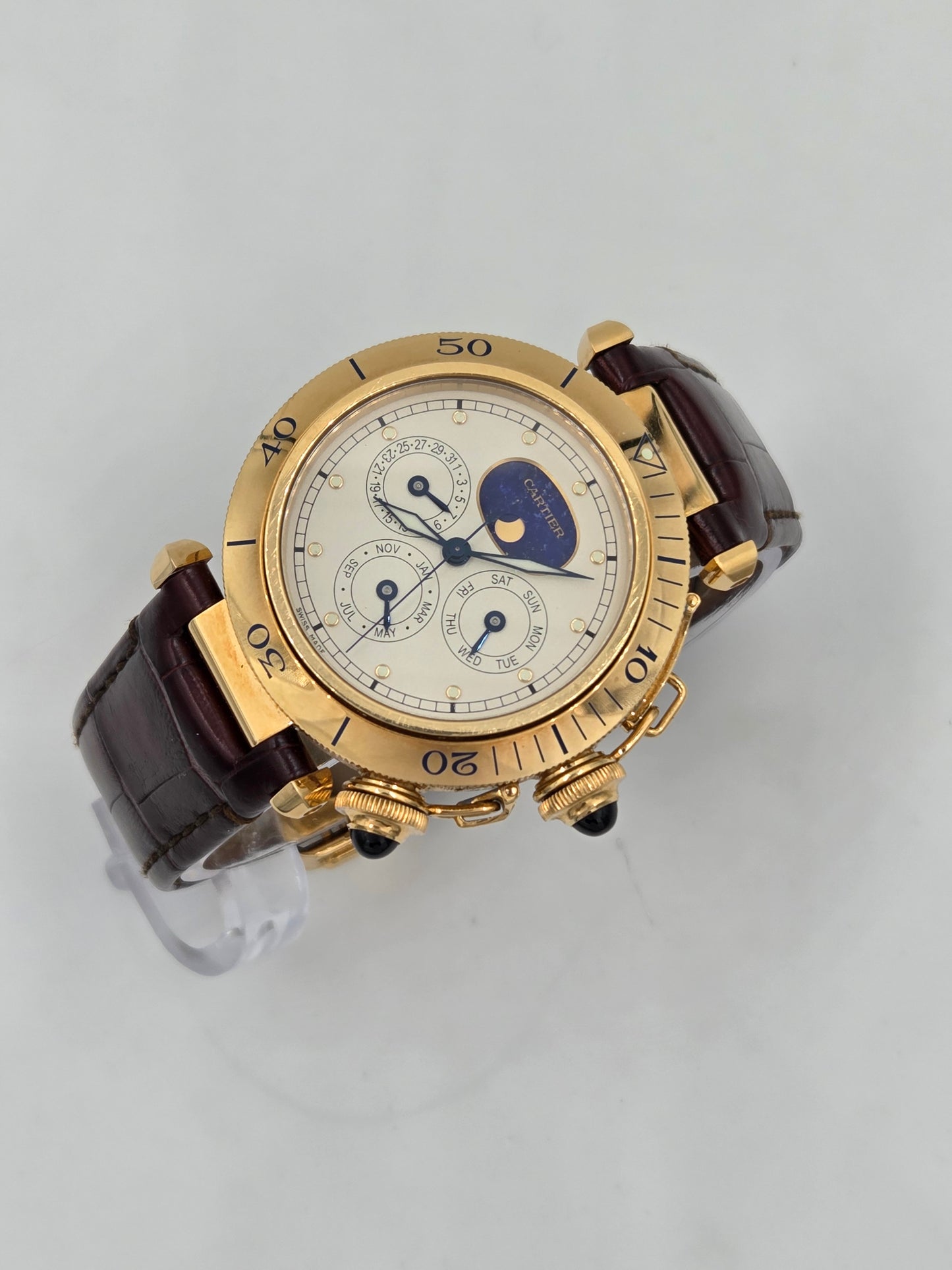 Cartier pasha limited to 100pieces triple calendar WGPA0022