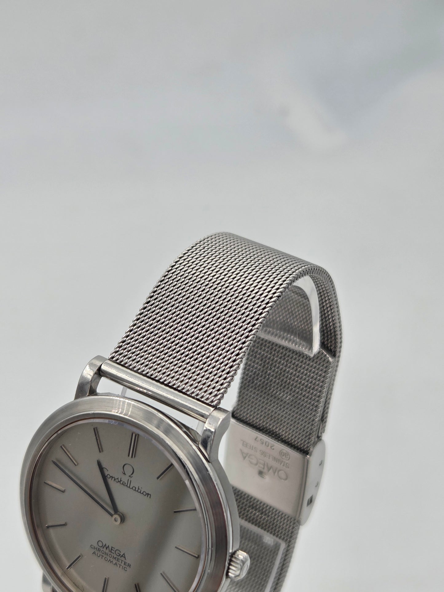 Omega Constellation automatic ultra thin 157.0001 calibre 712, mesh bracelet 2057