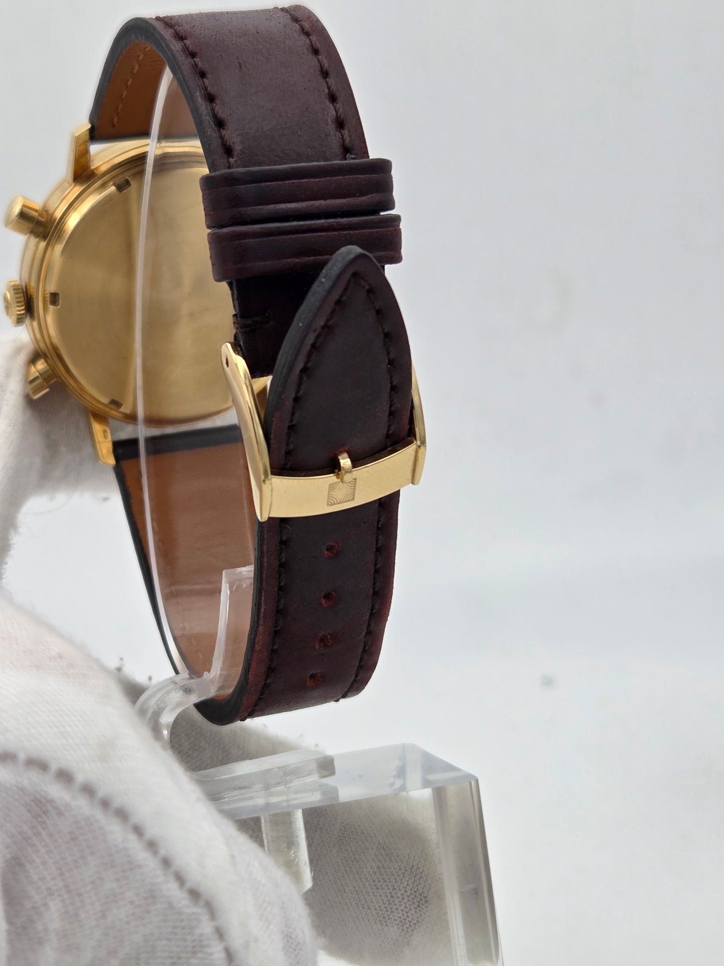 Vintage zenith chronograph stellina 37mm 18k gold cal 146hp 1960