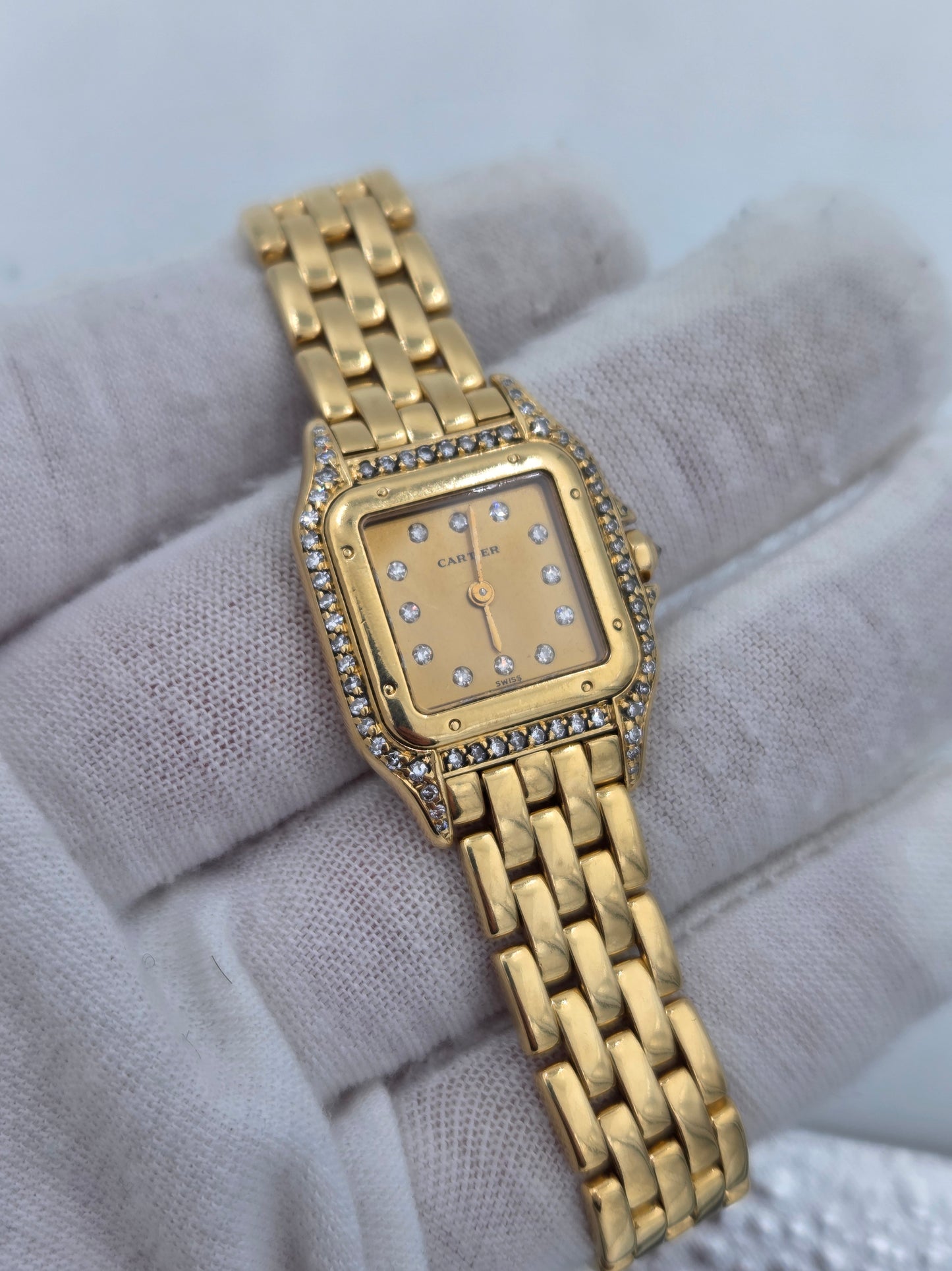 Cartier panthère small 18k gold full set ref 866919 8057915