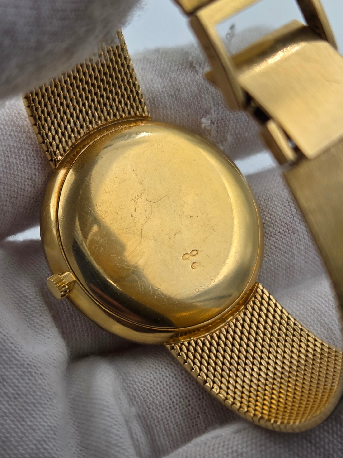 Vacheron Constantin vintage 80s gold bracelet watch patrimony 35mm 44012