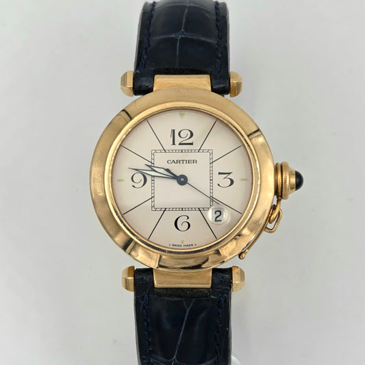 Cartier Pasha 38mm 18k gold Ref. 1020 1991