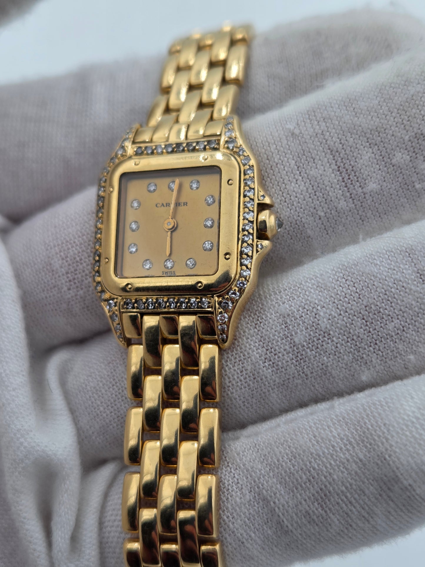 Cartier panthère small 18k gold full set ref 866919 8057915