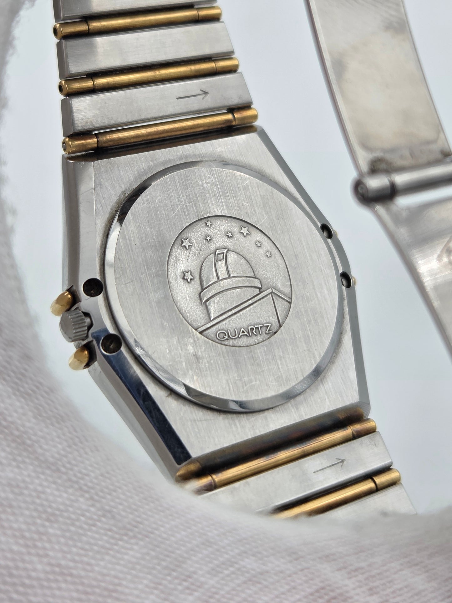 Omega Constellation day date owl Manhattan ref 396.1070 397.1080 steel and gold full bar