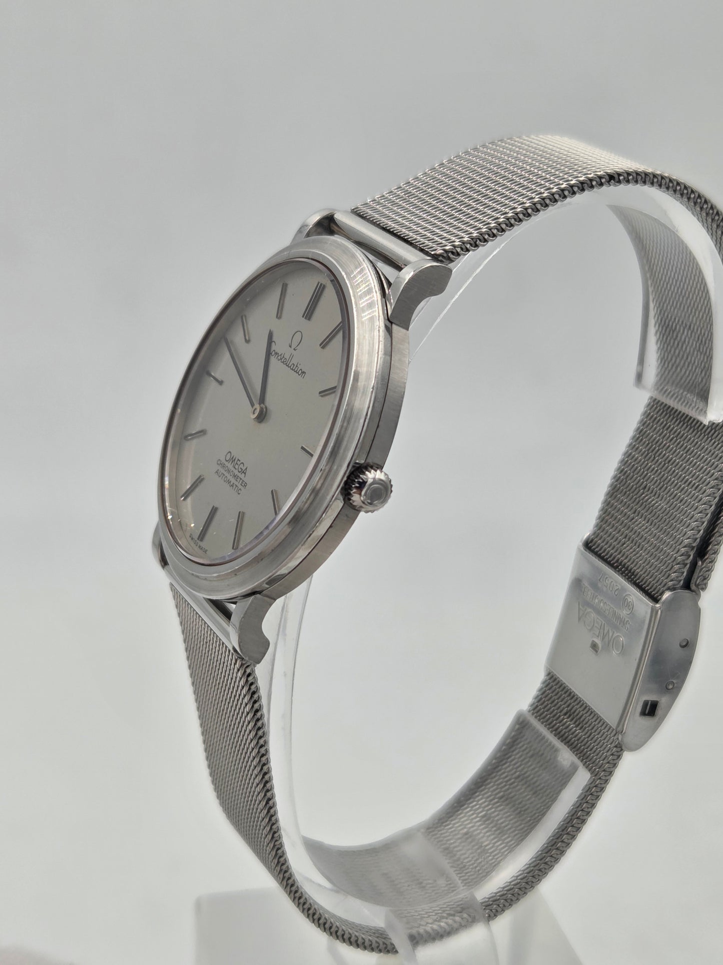 Omega Constellation automatic ultra thin 157.0001 calibre 712, mesh bracelet 2057