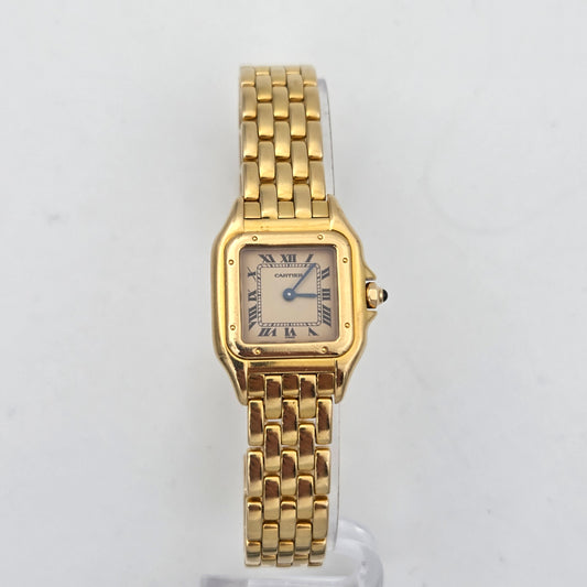 Cartier panthère 25mm gold 18k quartz reference 8057917