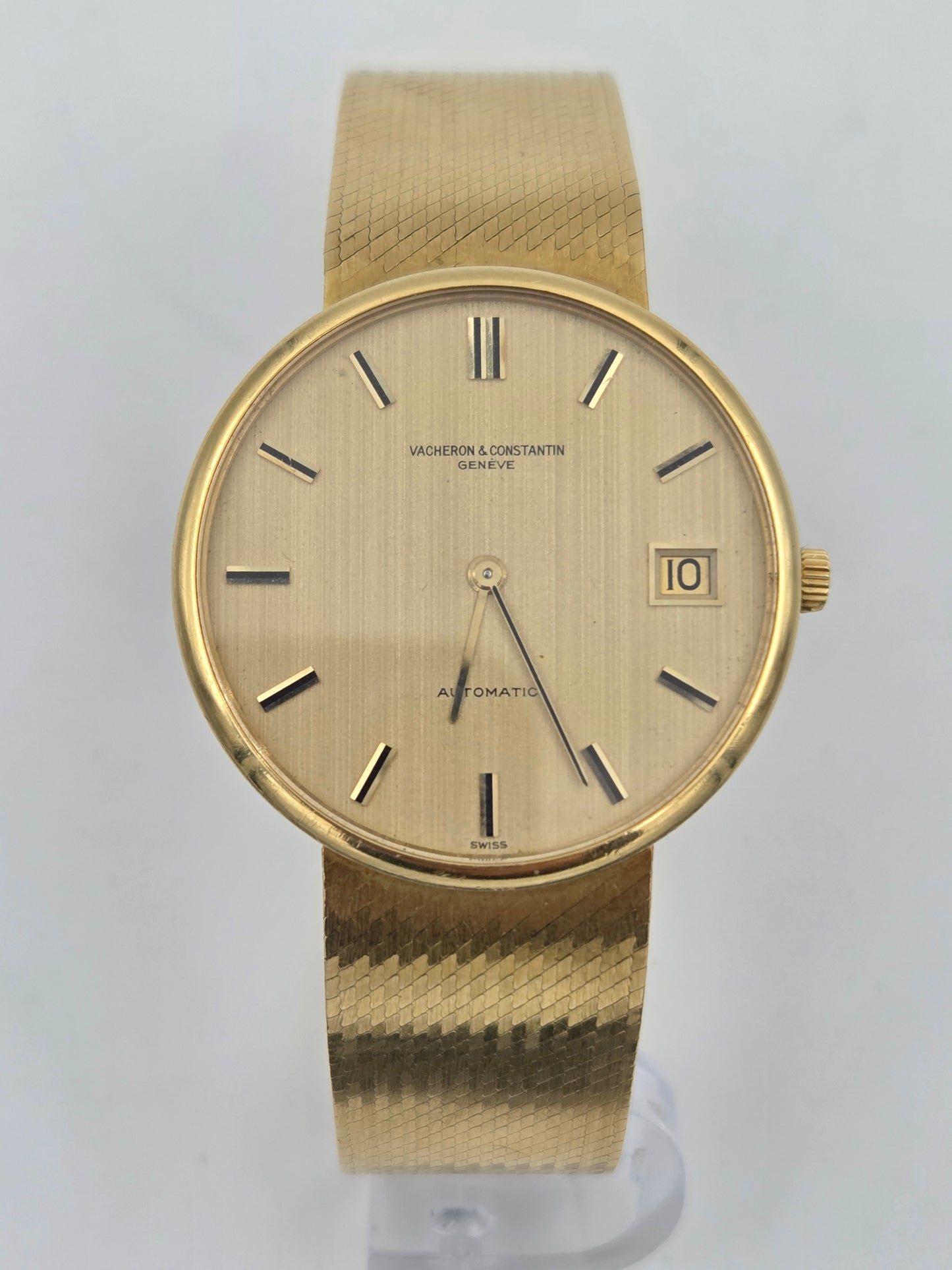 Vacheron Constantin vintage 80s gold bracelet watch patrimony 35mm 44012