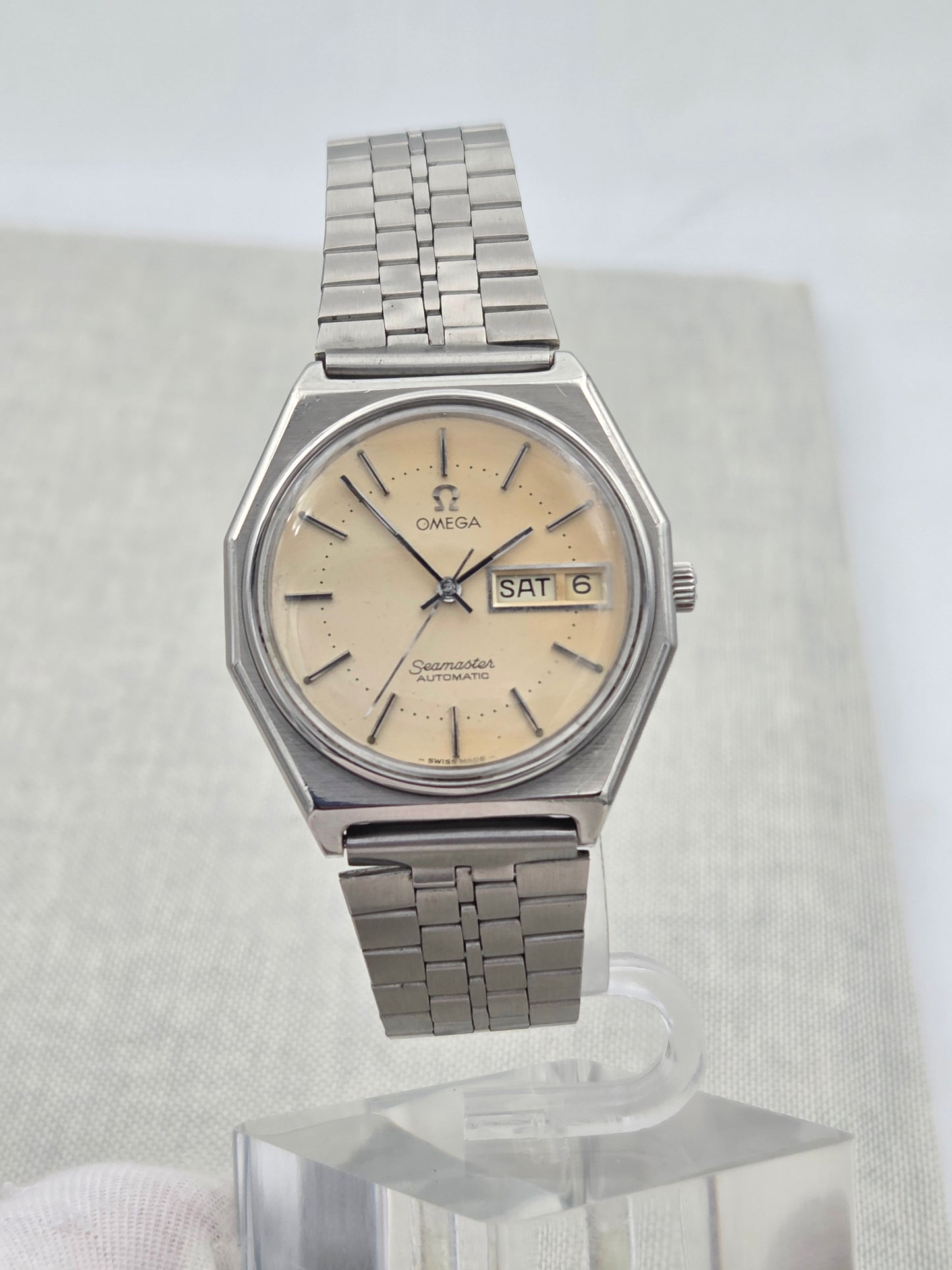 Omega seamaster rare octagonal day date automatic 36mm 166.0258