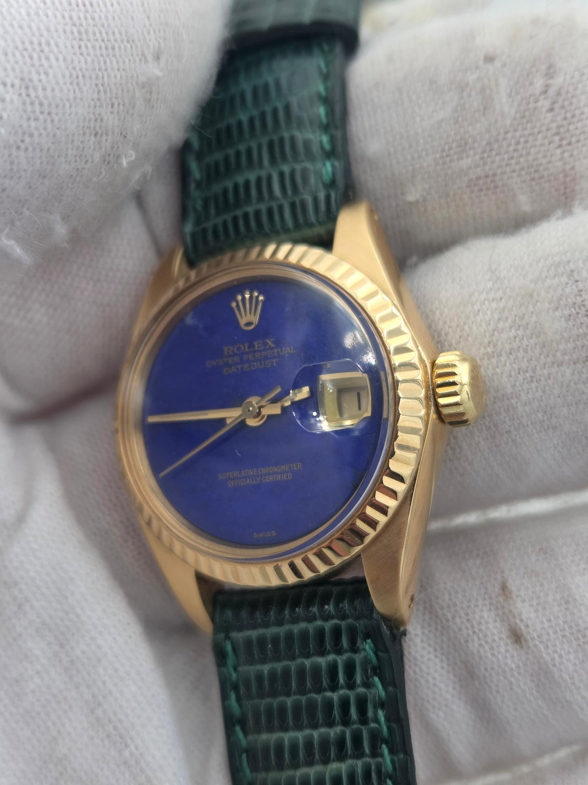 Rolex Lady-Datejust with rare lapis dial, serviced and 2y warranty 6917