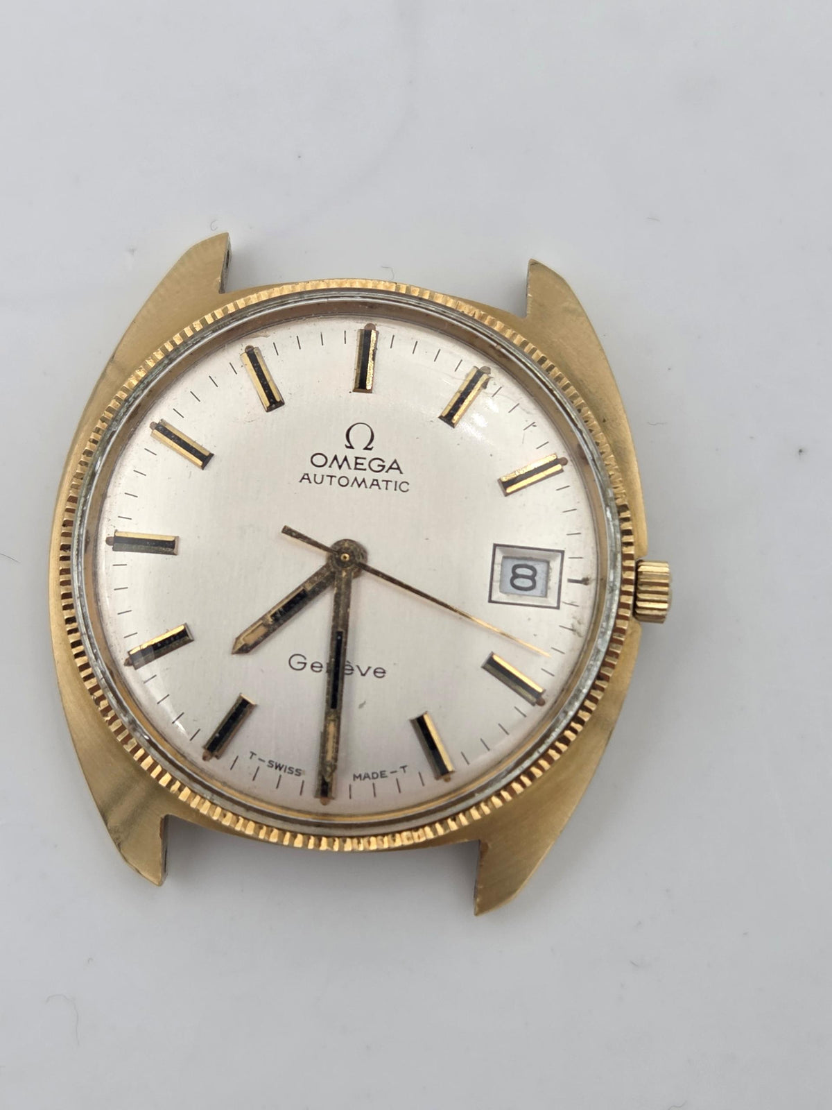 Omega Seamaster Rare Genève seamaster c shape 18k gold