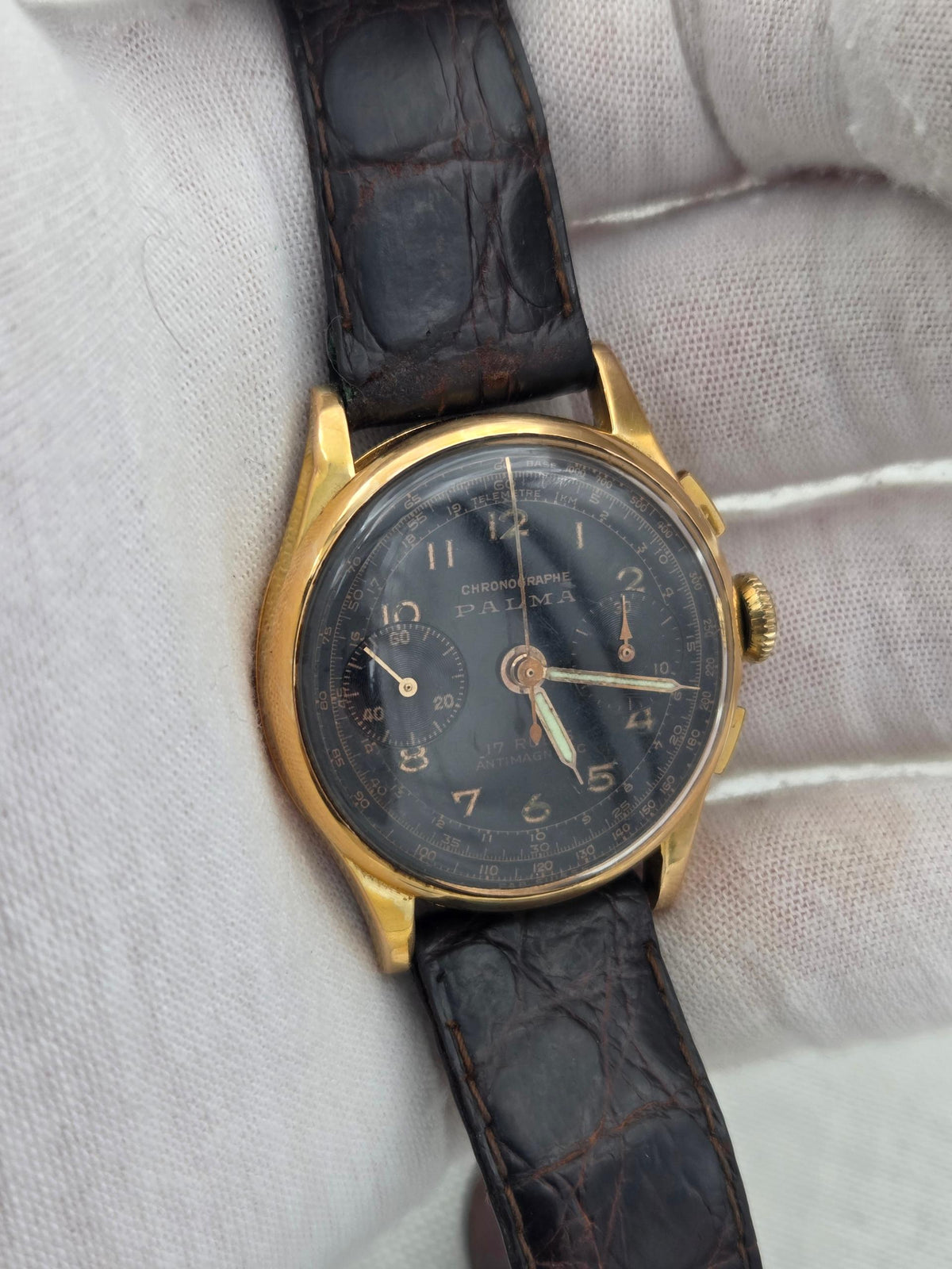 Chronographe Suisse Cie Palma Palma 18k manual 34mm