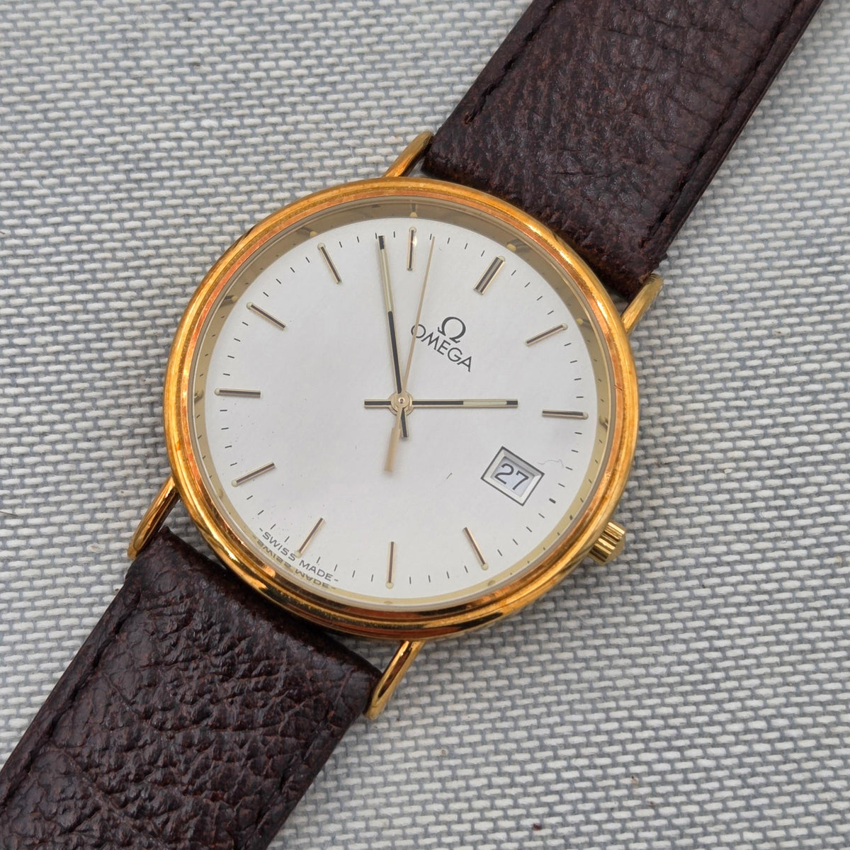 Omega Seamaster Jubilée 18k gold quartz (526)