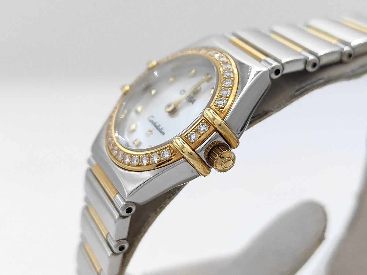 Omega My Choice Constellation MOP diamonds 18k yellow gold 1365.71.00