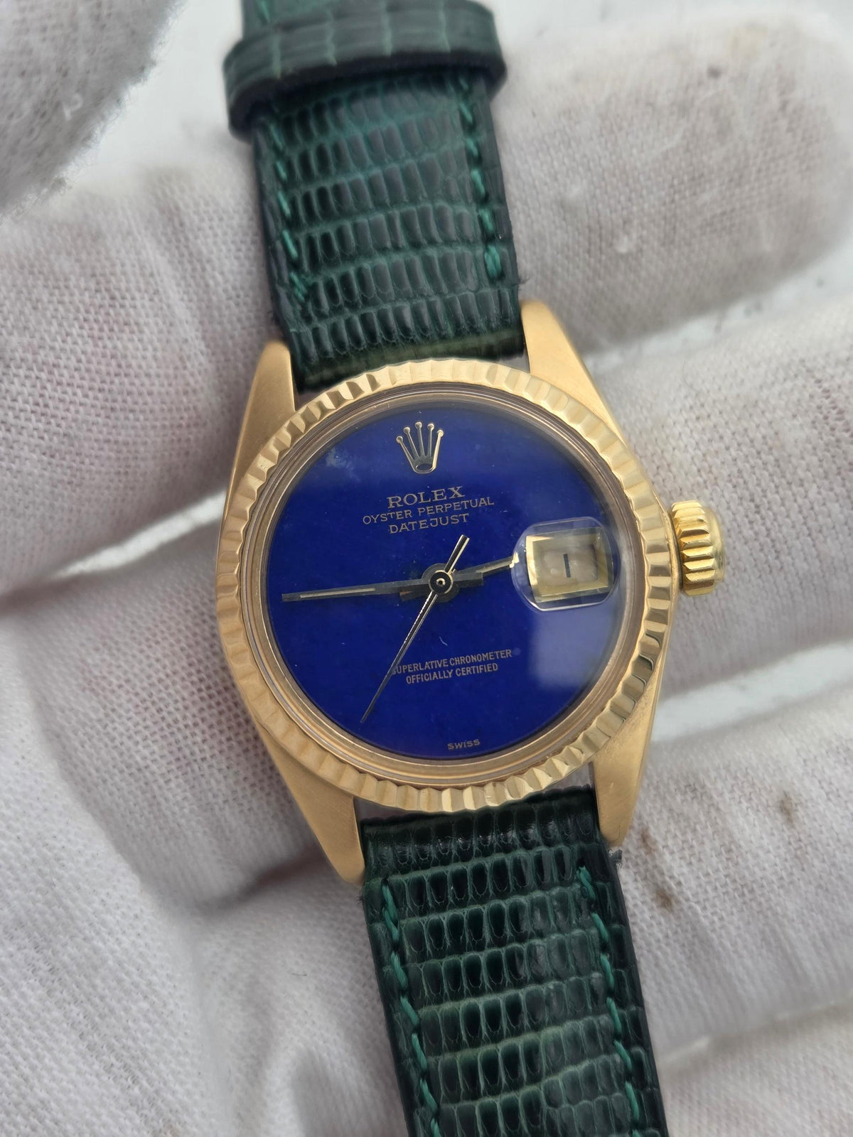 Rolex Lady-Datejust with rare lapis dial, serviced and 2y warranty 6917