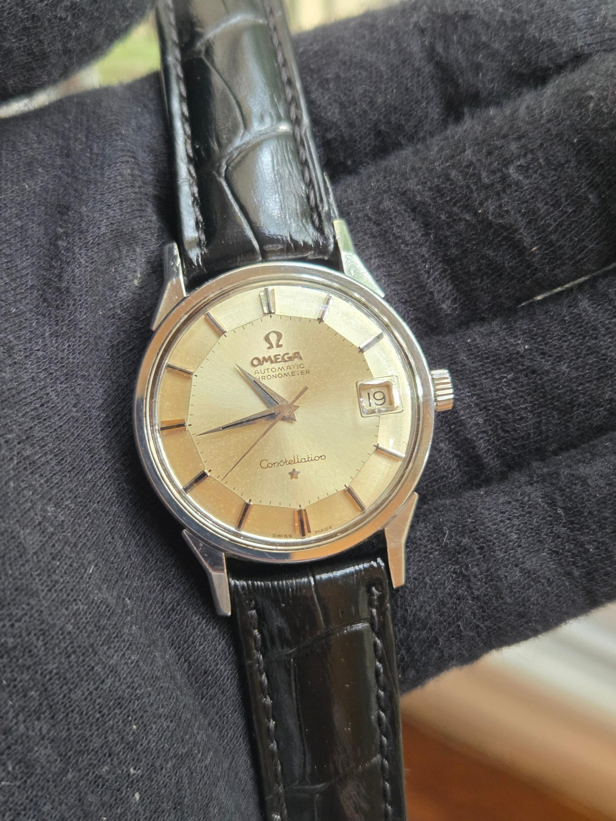 Omega Constellation Pie-pan piepan dogleg constellation genta like 168.005 (550)