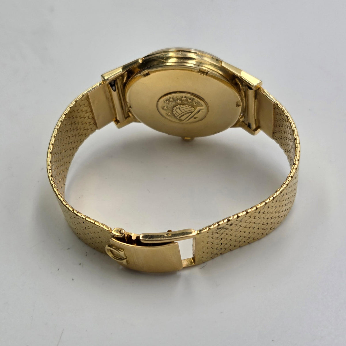 Omega Constellation Grand Luxe Constellation 18k gold dogleg pie pan 168.006
