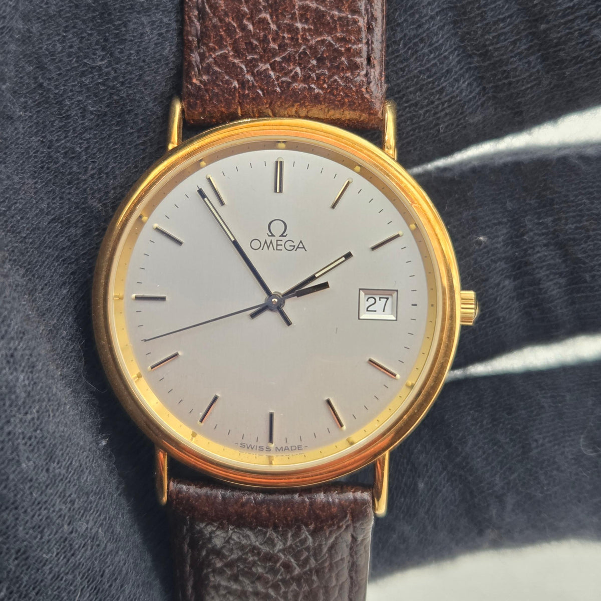 Omega Seamaster Jubilée 18k gold quartz (526)