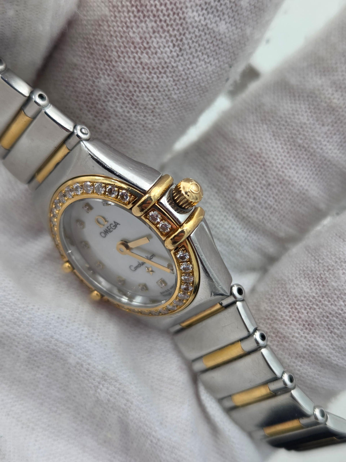 Omega Constellation Mother of pearl diamonds mop panthère alternative 1267.75 (522)