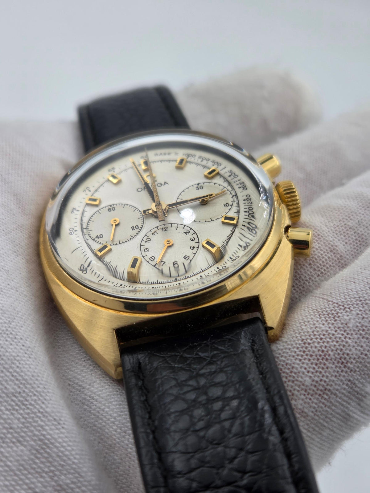 Omega Seamaster Chrono 18k gold serviced 2y warranty