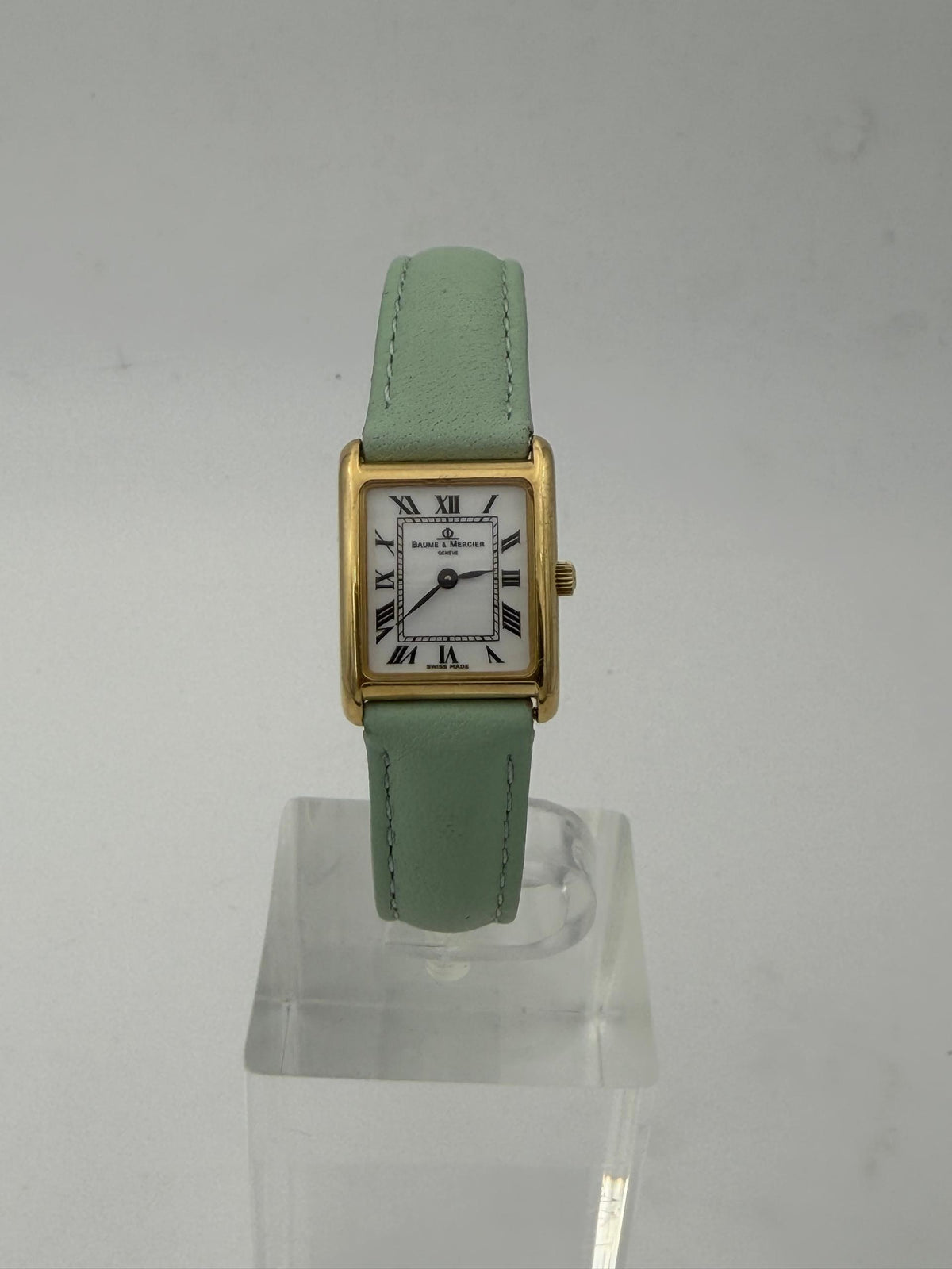 Baume & Mercier “Tank” 18k yellow gold, quartz circa 1990s