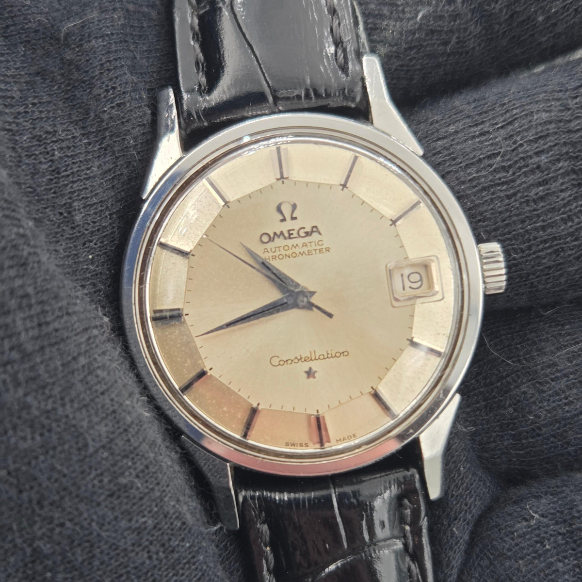 Omega Constellation Pie-pan piepan dogleg constellation genta like 168.005 (550)