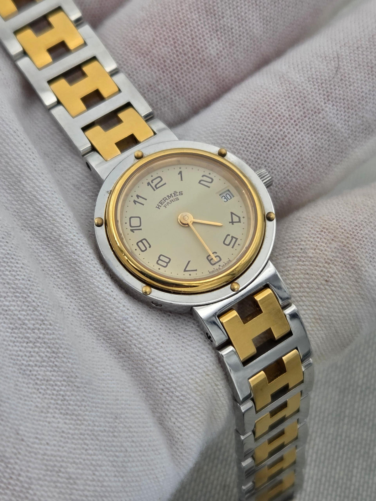 Hermès Clipper Serviced and 2y warranty cl4.220 24mm