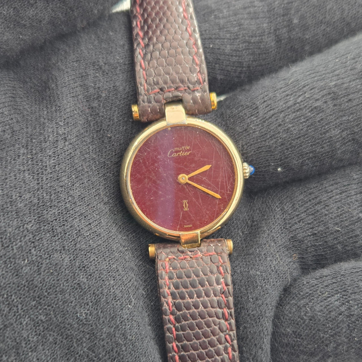 Cartier Vendome 1851 24mm must vermeil (483)