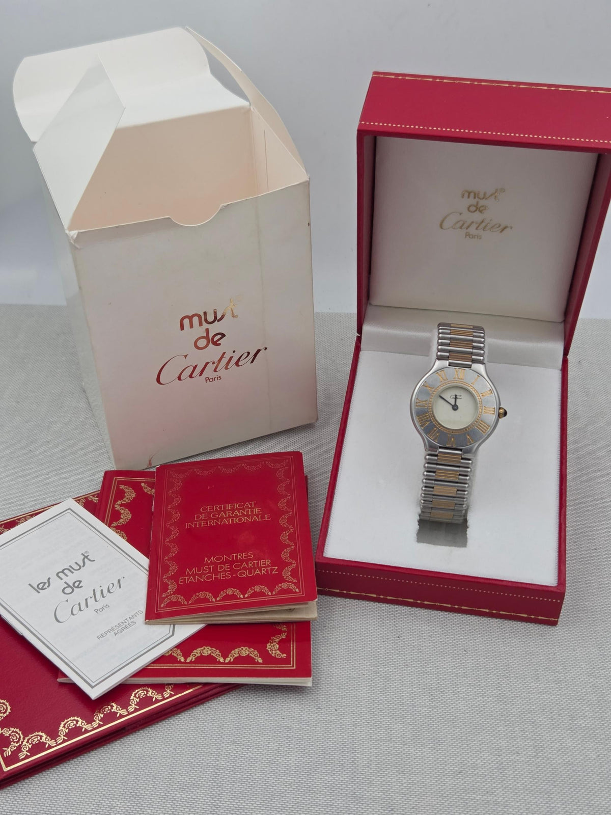 Cartier Must De 21 Serviced 1y warranty 9010 31mm (421)