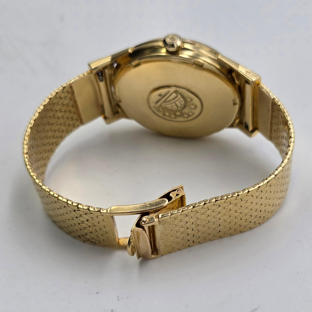 Omega Constellation Grand Luxe Constellation 18k gold dogleg pie pan 168.006